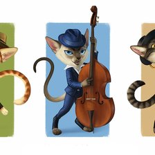 Схема вышивки «музыканты»