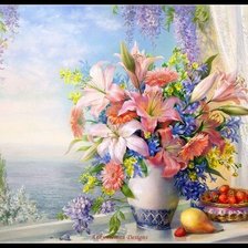 Схема вышивки «букет»