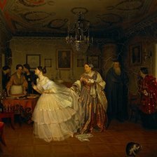 Схема вышивки «сватовство»