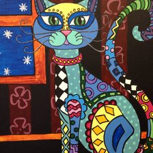 Схема вышивки «Котэ»