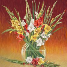 Схема вышивки «Boque de flores.»