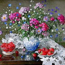 Схема вышивки «Arranjo,de mesa.»