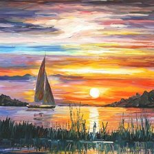 Схема вышивки «Por , do sol .»