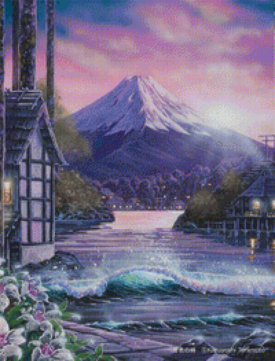 Фудзи - озеро, горы - предпросмотр