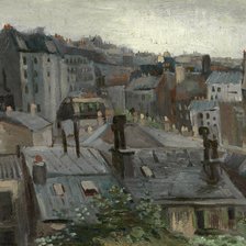 Схема вышивки «Крыши»