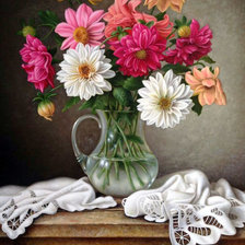 Схема вышивки «Георгины»