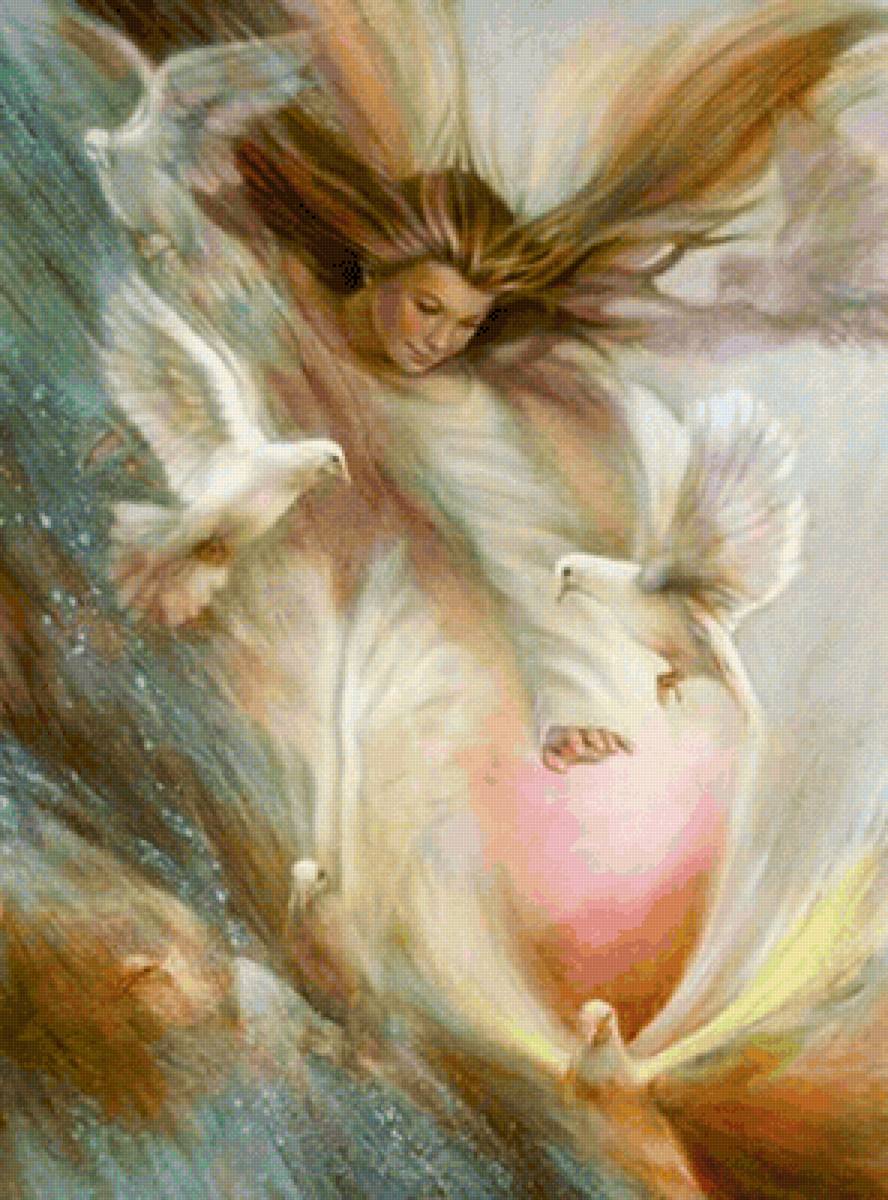 Ангел - ангел голуби - предпросмотр