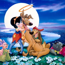 Схема вышивки «Все псы попадают в рай»