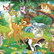 Схема вышивки «Бэмби»