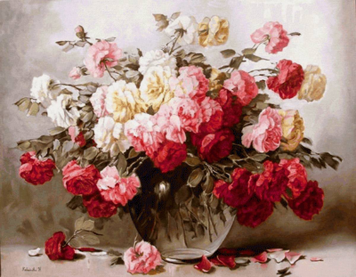 букет роз - картина - предпросмотр