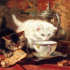 Схема вышивки «Молоко с печеньем»