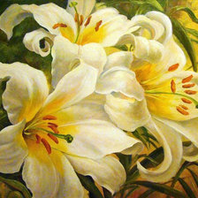 Схема вышивки «Лилии»