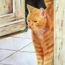 Схема вышивки «кот»