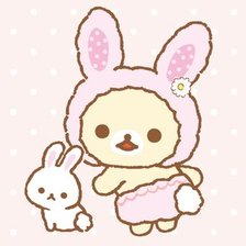 Схема вышивки «rilakkuma rabbit»