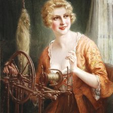 Схема вышивки «Пряха»