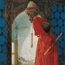 Схема вышивки «Osman Hamdi Bey Kaplumbaga Terbiyecisi»