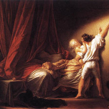 Схема вышивки «Fragonard Le Verrou»