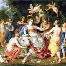 Схема вышивки «Похищение Европы»