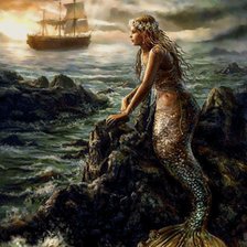 Схема вышивки «Русалка»