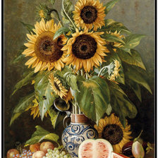 Схема вышивки «подсолнухи»