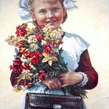 Схема вышивки «Школьница»