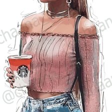 Схема вышивки «mujer»