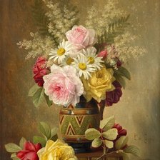 Схема вышивки «цветы»