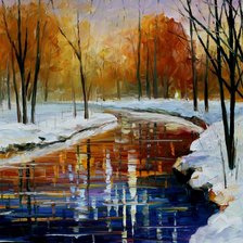 Схема вышивки «Leonid Afremov»