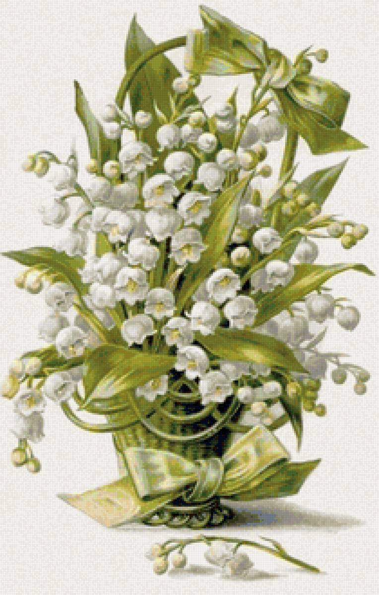 Ландыши - цветы, натюрморт, букет, вазаландыши - предпросмотр