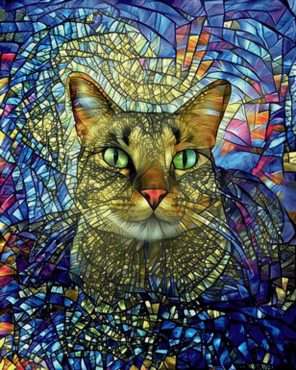 Gato. - pintura., gato - предпросмотр