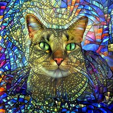 Схема вышивки «Gato.»