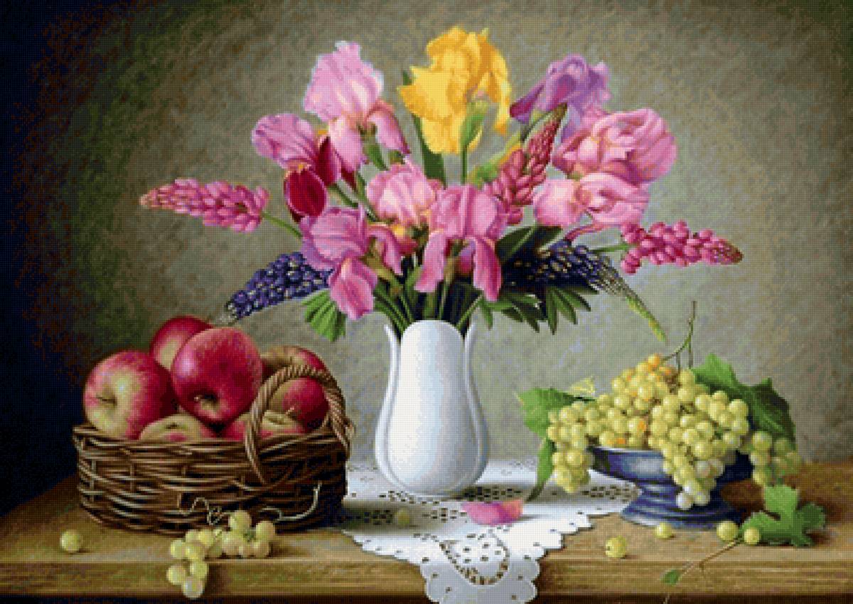 Mesa,decorada.com flores e frutas. - flores.frutas mesa. - предпросмотр