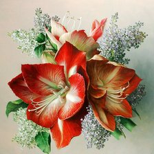 Схема вышивки «Boque de flores.»