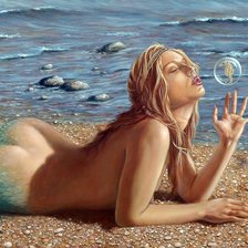 Схема вышивки «русалка»