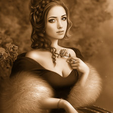 Схема вышивки «Женский образ.»