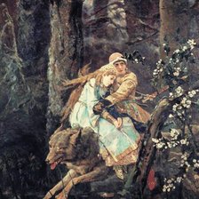 Схема вышивки «Иван царевич и серый волк»