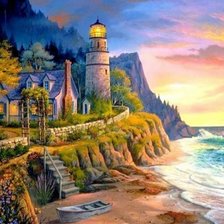 Схема вышивки «Маяк»