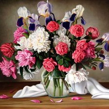 Схема вышивки «Boque de flores.»