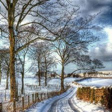 Схема вышивки «Paisagem. de inverno.»