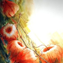 Схема вышивки «физалис»