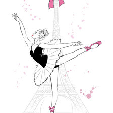 Схема вышивки «Балерина»