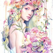 Схема вышивки «Дівчинка»