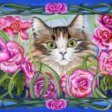 Схема вышивки «Кошечка»