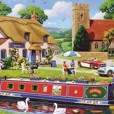 Схема вышивки «Um passeio pelo rio.»