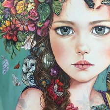 Схема вышивки «Дівчинка»