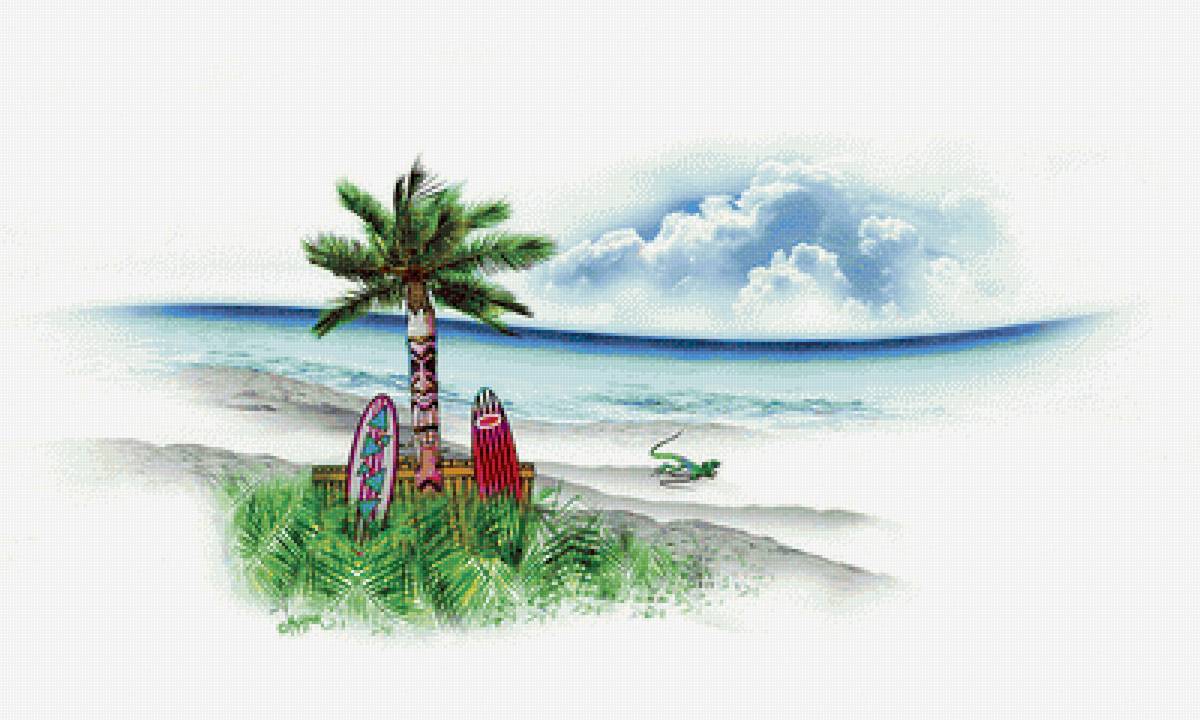 №2207078 - остров, пальма - предпросмотр