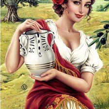 Схема вышивки «dame»