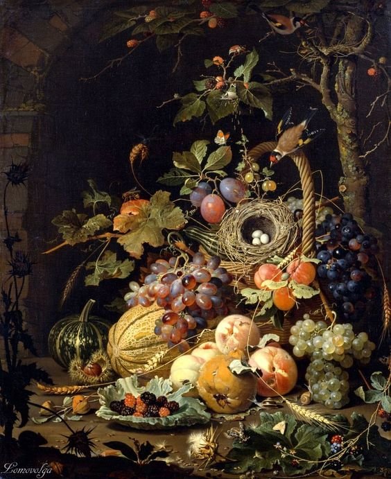 Натюрморт с гнездом - натюрморт - оригинал