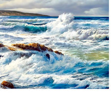 Схема вышивки «шторм»