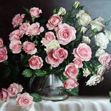 Схема вышивки «букет роз»